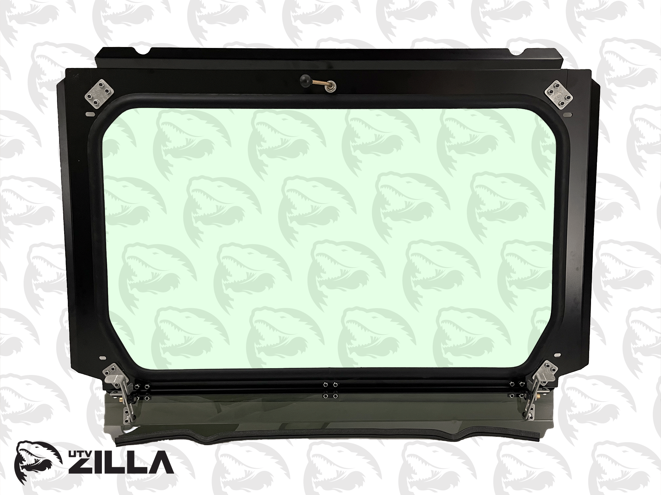 Black Vented Glass Windshield for RZR PRO/TURBO R with Wiper 2020-2024