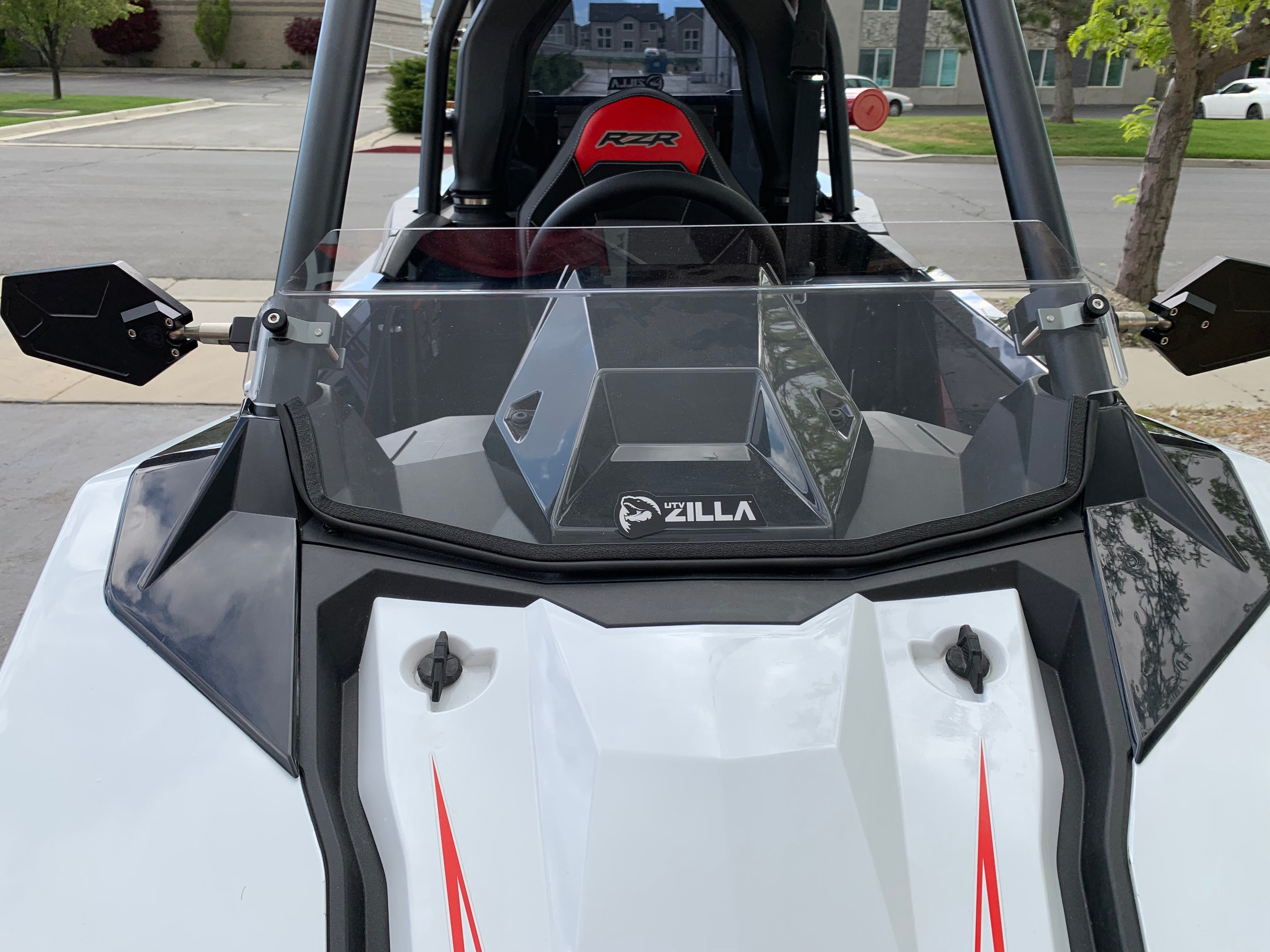 Polaris RS1 Half Windshield with Billet Clamps