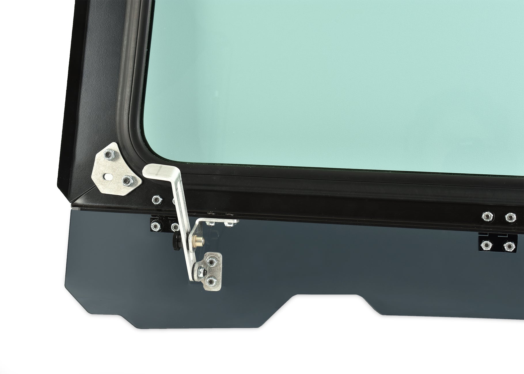 Black Vented Glass Windshield for RZR 900, 1000, Turbo with Wiper