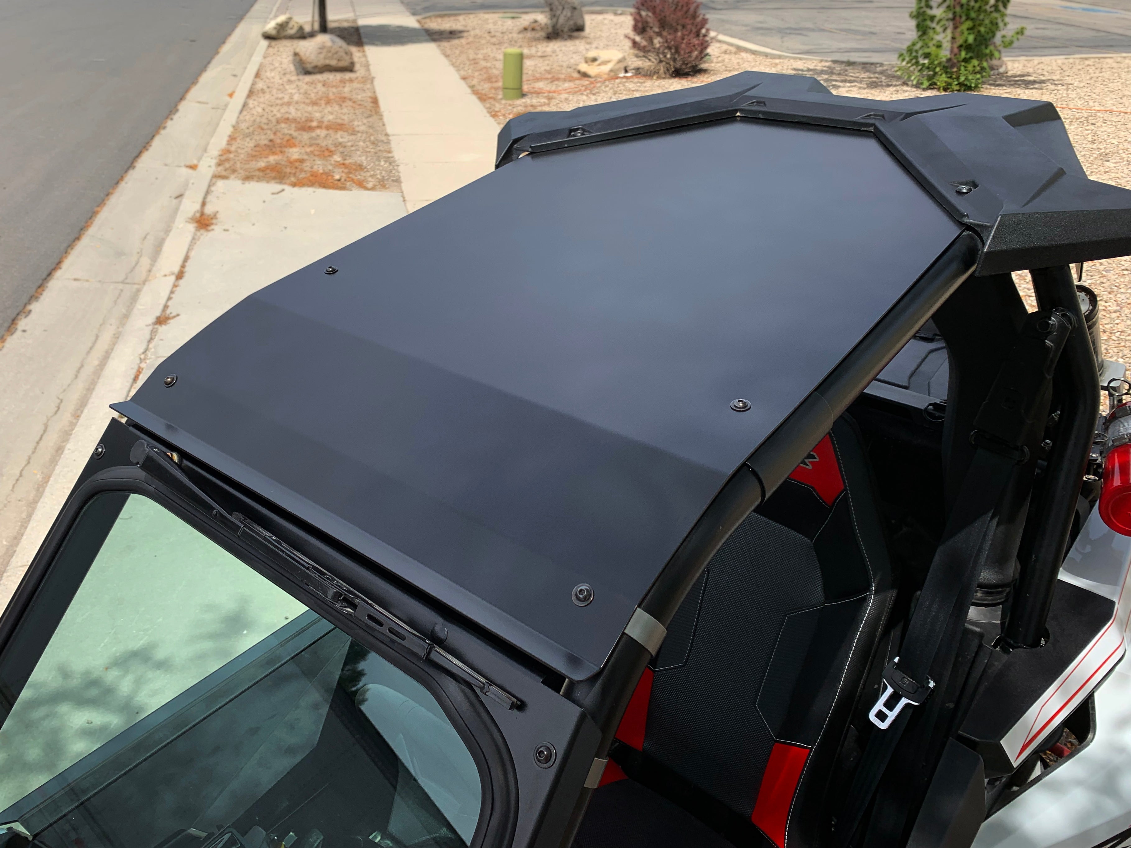 Polaris RS1 Aluminum Roof with Billet Mounts, Powder Coated, BLACK