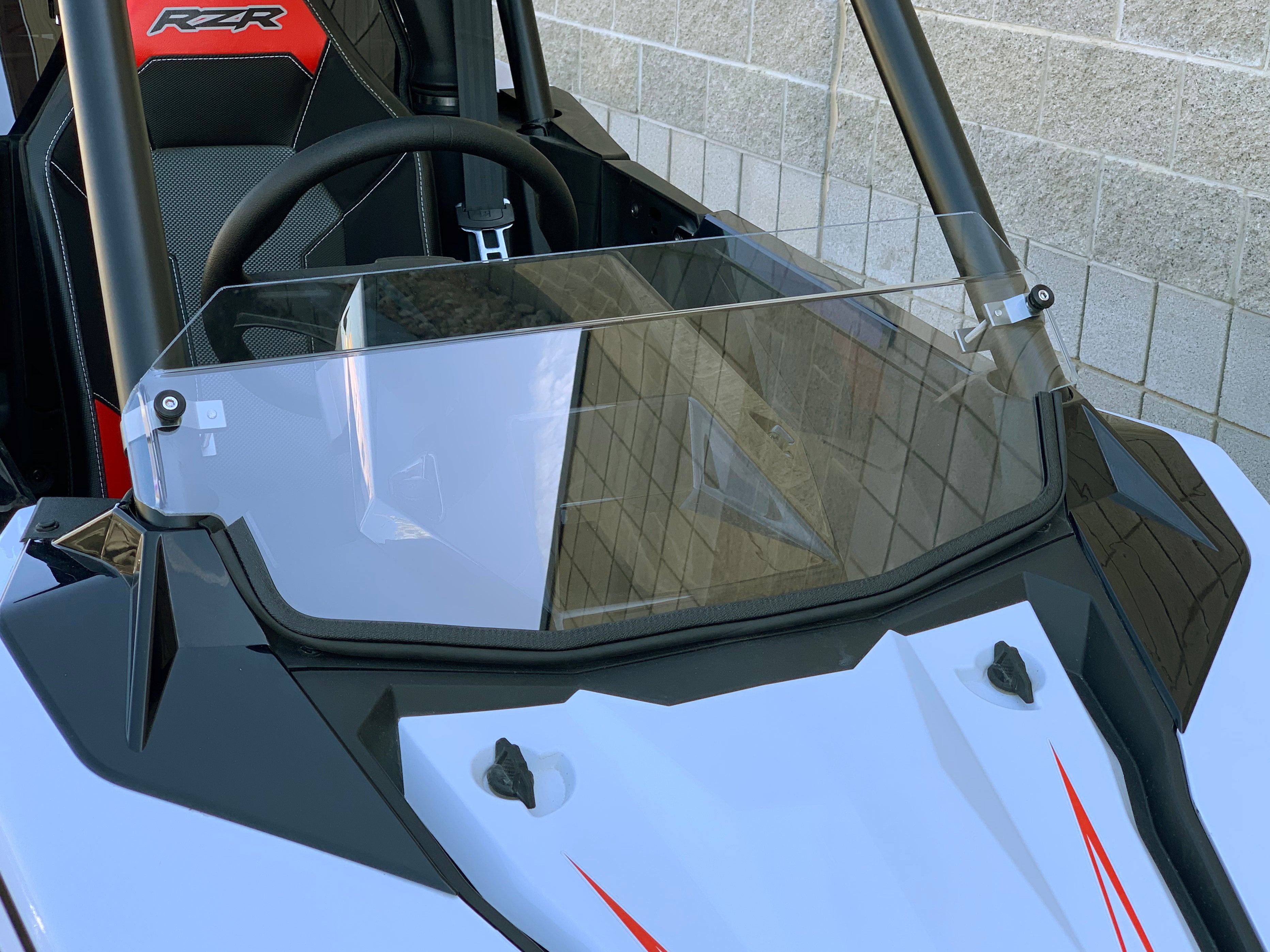 Polaris RS1 Half Windshield with Billet Clamps