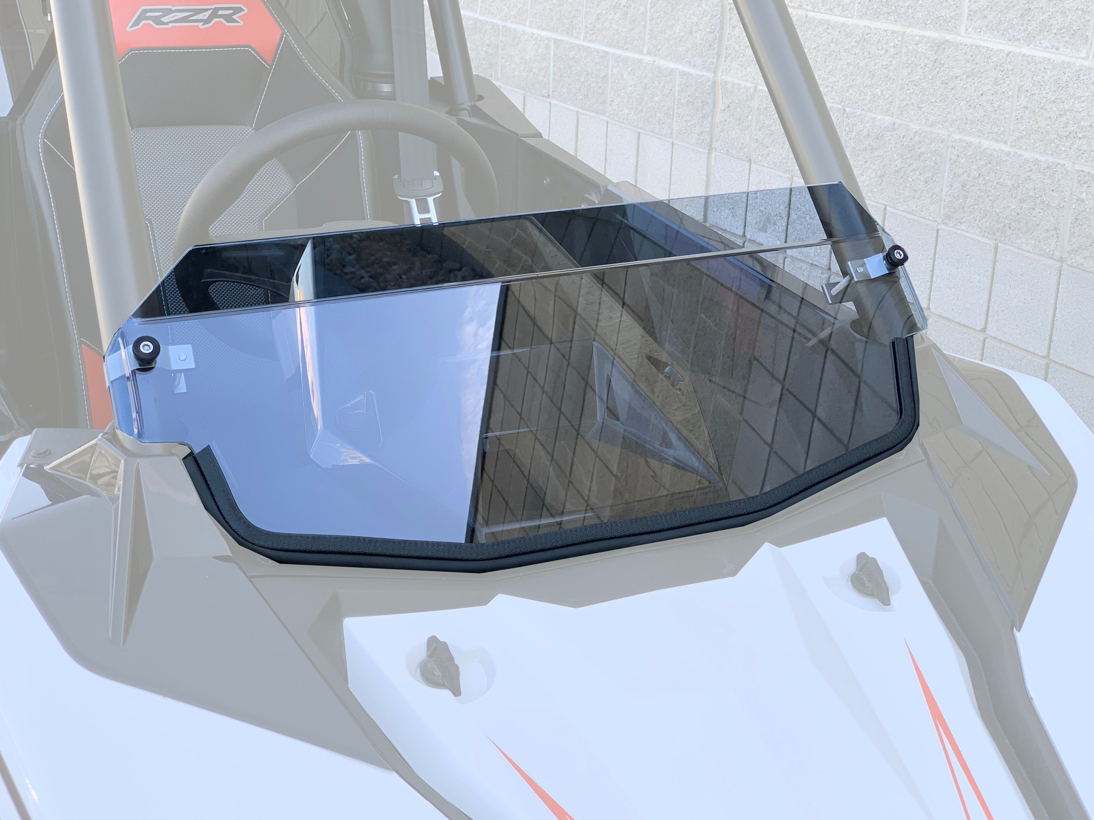 Polaris RS1 Half Windshield with Billet Clamps