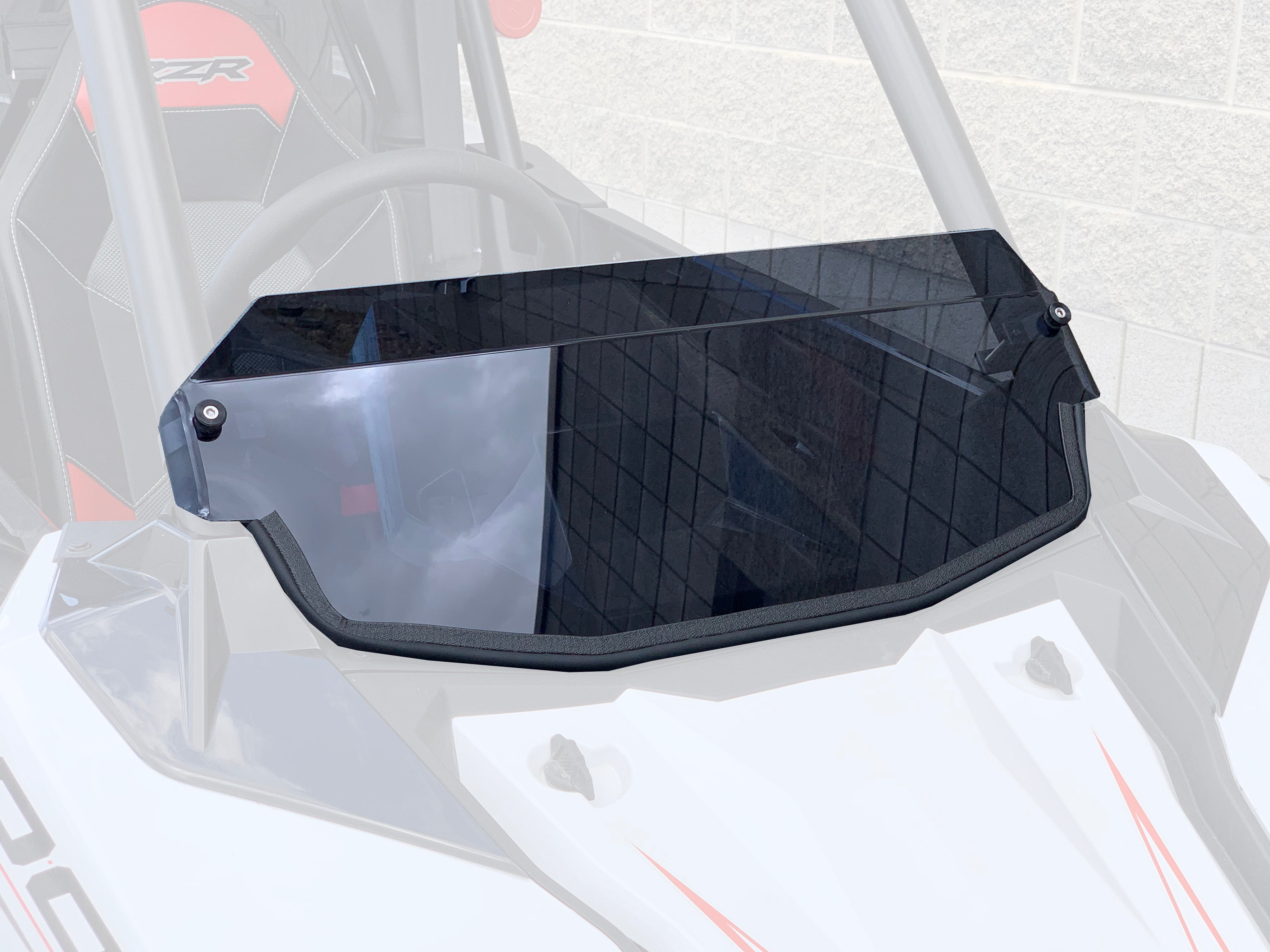 Polaris RS1 Half Windshield with Billet Clamps