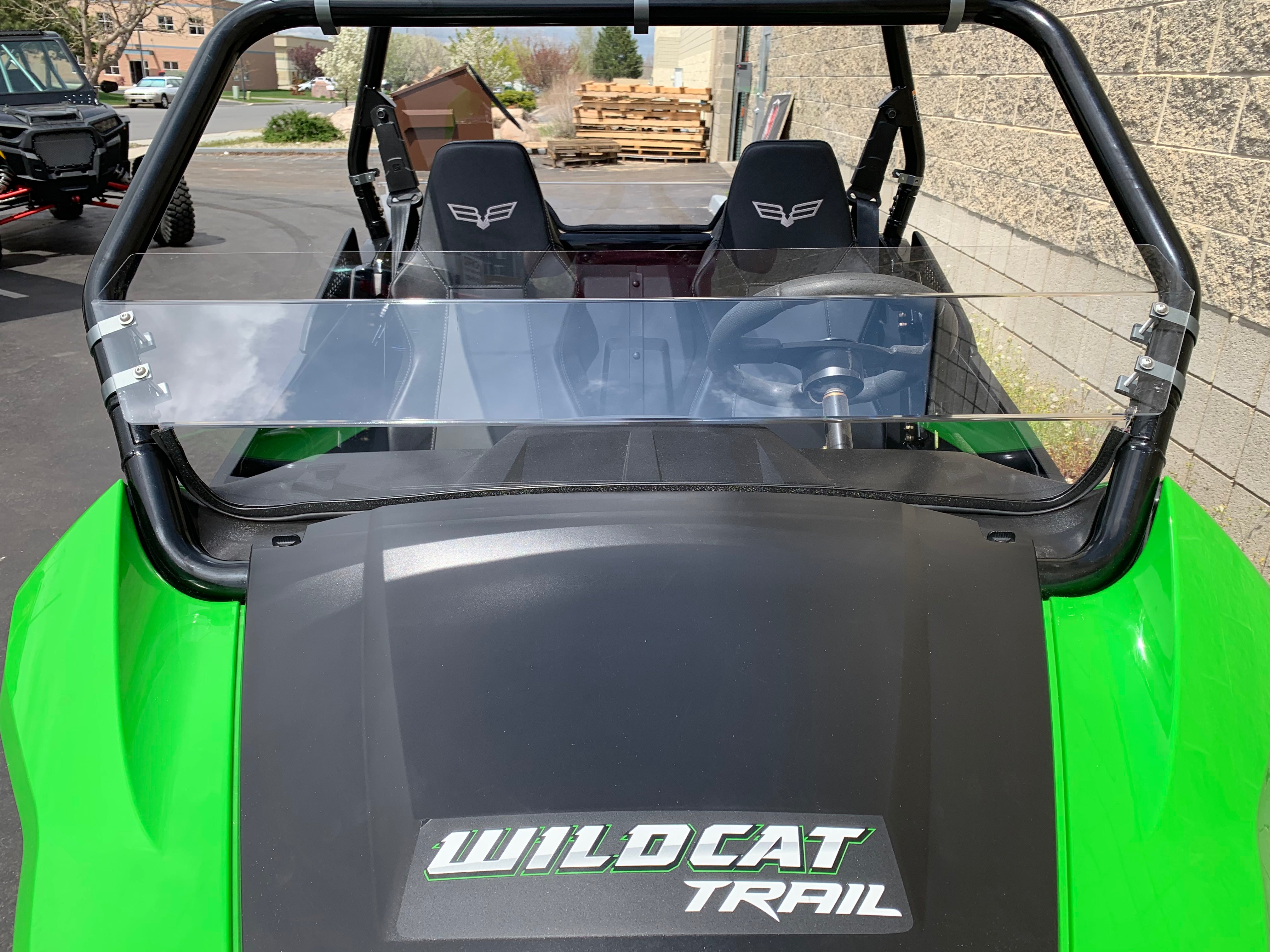 Wildcat Trail/Sport 700 Half Windshield with Billet Mounts