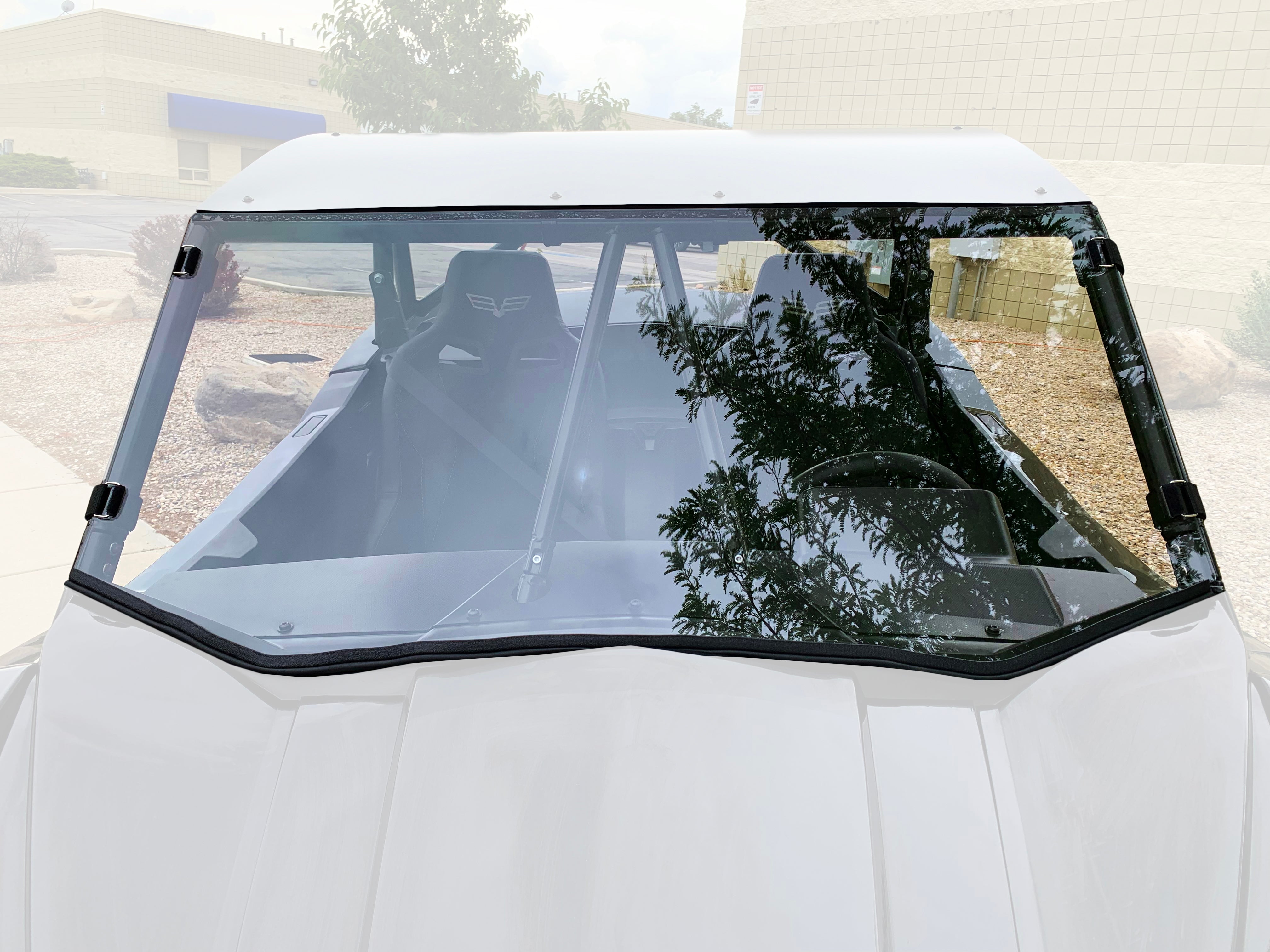 Wildcat XX Full Polycarbonate Windshield with Quick Straps